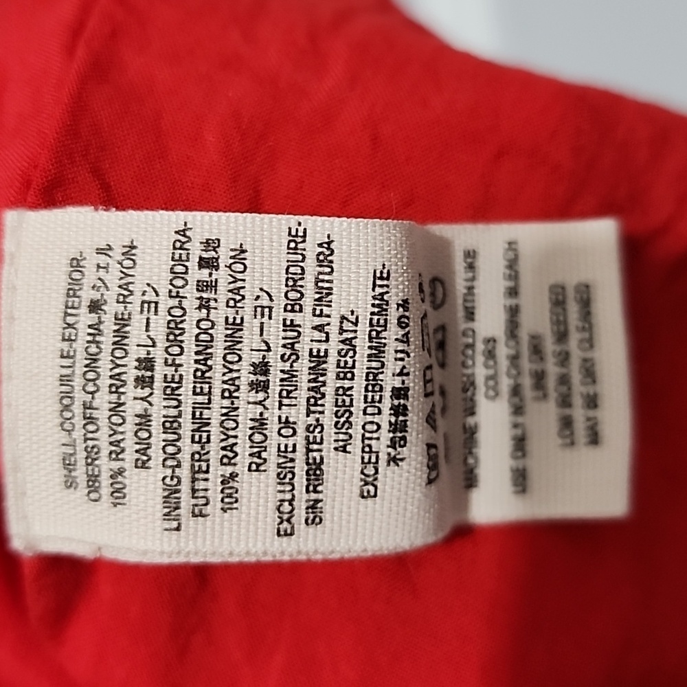 Free People Glow Up red and blue floral mini dress size 00 - Picture 6 of 7